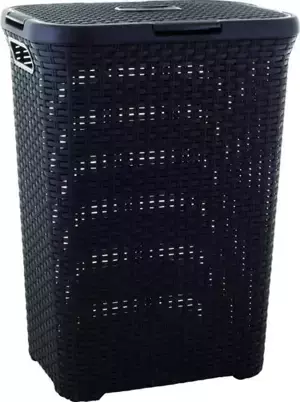 Curver Koš na prádlo STYLE RATTAN 60L - hnědý