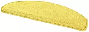 Hanse Home Sada 15 ks nášlapů na schody: Fancy 103002 žlutá 23x65 půlkruh (rozměr včetně ohybu), sada 15 ks