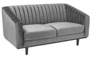 Casarredo Čalouněné dvojkřeslo ASPREY VELVET 2 šedá