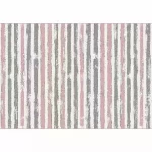 Tempo Kondela Koberec KARAN 57x90 cm - růžová/šedá/bílá