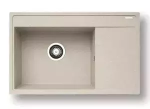 Casarredo Pyragranitový dřez CAMEA 1B 1D LH (79x50) beige