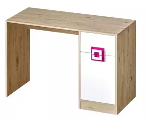 Casarredo Pracovní stůl NIKO 10 dub jasný/bílá/růžová