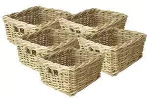 Axin Trading Set 5 kusů ratanových košíků Kooboo