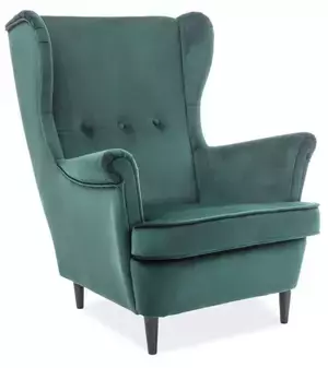 Casarredo Čalouněné křeslo LORD VELVET Bluvel78/wenge