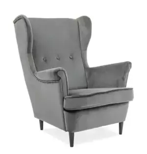 Casarredo Čalouněné křeslo LORD VELVET Bluvel14/wenge