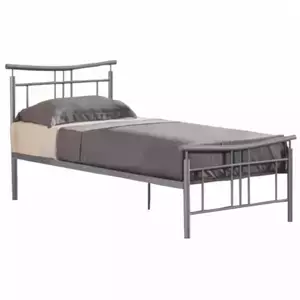 Tempo Kondela Postel s roštem DORADO NEW 90x200 cm - stříbrný kov