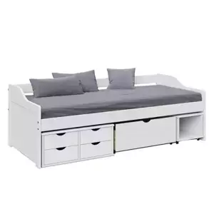 Tempo Kondela Postel s úložným prostorem MAXI NEW 90x200 - bílá, masiv