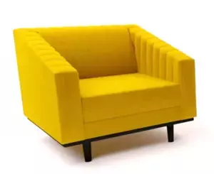 Casarredo Čalouněné křeslo ASPREY 1 velvet žlutá