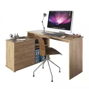 Tempo Kondela Univerzální rohový PC stůl TERINO - dub artisan