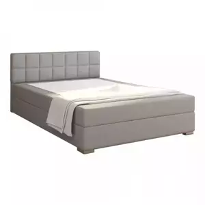 Tempo Kondela Boxpringová postel FERATA KOMFORT 140x200, šedá