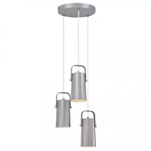 Tempo Kondela Visící lampa DEVAN - šedá / kov