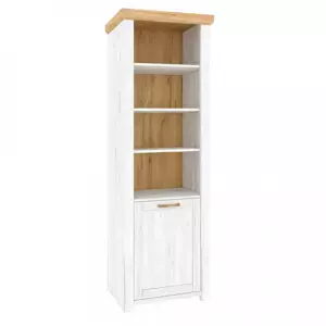 Tempo Kondela Regál SUDBURY R - dub craft zlatý/dub craft bílý