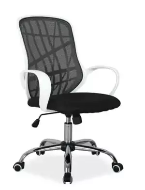 Casarredo Kancelářské křeslo DEXTER černá/bílá