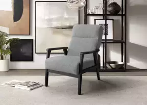 Casarredo Křeslo ALTO 1 šedá látka JS2155-23/nohy wenge