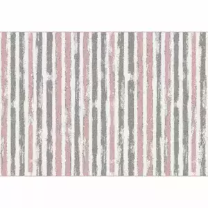 Tempo Kondela Koberec KARAN 133x190 cm - růžová/šedá/bílá