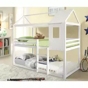 Tempo Kondela Montessori patrová postel ATRISA, 90x200 - bílá