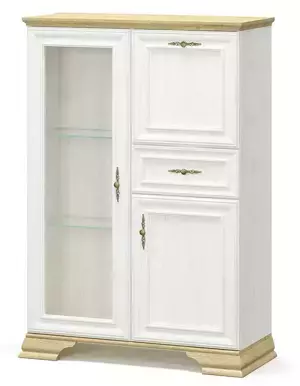 Casarredo Barová skříňka IRIS – borovice andersen/zlatý dub