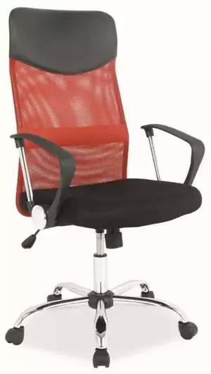 Casarredo Kancelářská židle Q-025 červená/černá