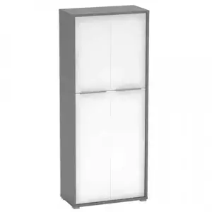 Tempo Kondela Policová skříň RIOMA NEW TYP 7 - grafit / bílá