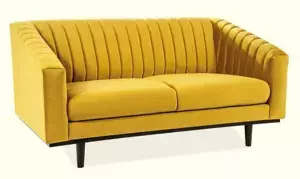 Casarredo Čalouněné dvojkřeslo ASPREY 2 velvet žlutá