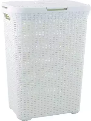 Curver Koš na prádlo STYLE RATTAN 60L - krémový