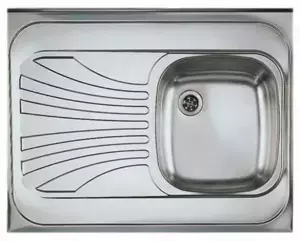 Casarredo Nerezový dřez CLASSIC 30X celoplošný pravý s rámem