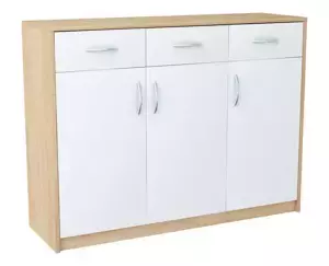 Casarredo Komoda AGNES/HIT 3D3S dub sonoma/bílá
