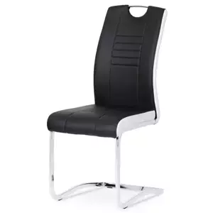 Autronic Jídelní židle DCL-406 BK - černá/bílé boky