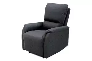 Autronic Polohovací TV křeslo TV-5060 GREY2 - šedá látka / černý kov