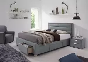 Casarredo Čalouněná postel INES 160x200 šedá