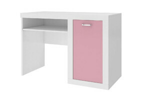 Expedo Dětský psací stůl JAKUB, color, bílý/růžový
