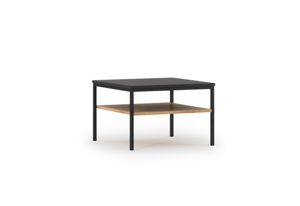 Expedo Konferenční stolek LANZA, 60x40x60, černá/dub artisan