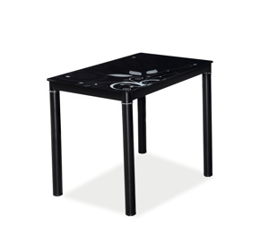 Jídelní stůl Damar 80x60 Barva: Černá