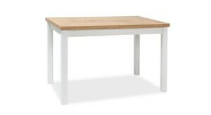 Jídelní stůl ADAM | 120 x 68 cm Barva: dub lancelot / bílý mat