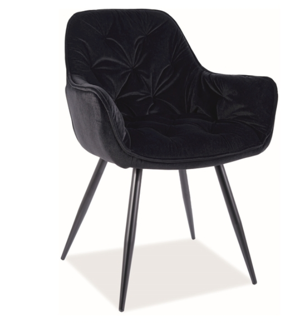 Jídelní židle CHERRY MATT VELVET Barva: Černá / velvet 99
