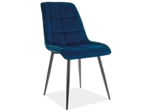 Jídelní židle CHIC Matt Velvet Barva: Modrá / velvet 79