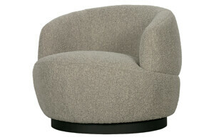 BePureHome Otočné křeslo WOOLLY přírodní 800037-N