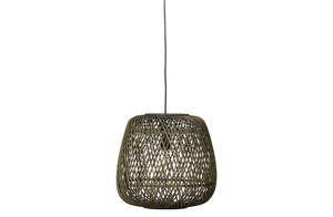 WOOD Exclusive Závěsné světlo MOZA zelená 36x36cm 373291-G