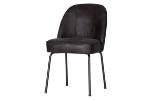 BePureHome jídelní židle VOGUE černá kůže 800816-01