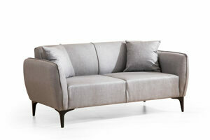 Hanah Home Dvoumístná pohovka BELISSIMO světle šedá 180 cm 560ARE1532