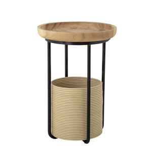 BLOOMINGVILLE Odkládací stolek HITTI ø45 cm hnědý 82051693