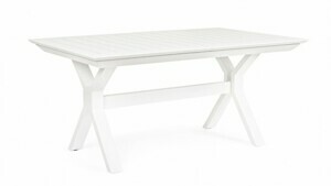 BIZZOTTO Rozkládací zahradní stůl KENYON 180x100cm bílý 0663235