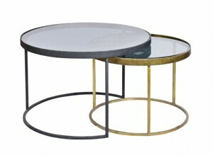BIZZOTTO set 2 kulatých konferenčních stolků YAMIR 0746844