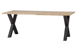 WOOOD Jídelní stůl TABLO dub 200x90 cm nohy X 376016-A