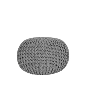 LABEL51 Pletený puf GEBREID tmavě šedý M Color: Dark grey SH-24.048