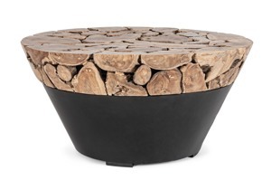 BIZZOTTO Konferenční stolek GRENADA tmavý ø90 cm 0680572