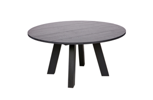 WOOOD jídelní stůl RHONDA 150cm černý 375420-BN