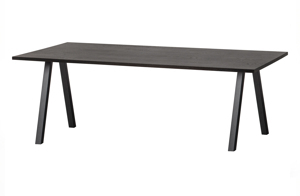WOOOD jídelní stůl TABLO dub 220x90 cm černý 376089-N