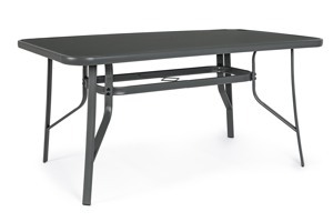 BIZZOTTO Kovový zahradní stůl MARTINEZ 150x90 cm 0802954