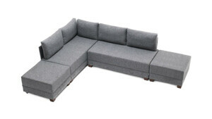Atelier del sofa Rohová pohovka FLY šedá levý roh 280 cm 825BLC1006
